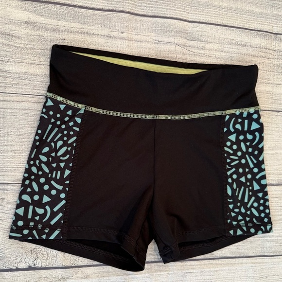 Justice Black and Blue Athletic Shorts with Elastic Waistband/size 12 - Picture 2 of 7